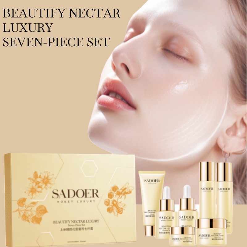 Luxury Natural Skincare - Luksusowy siedmioczęściowy zestaw do pielęgnacji skóry