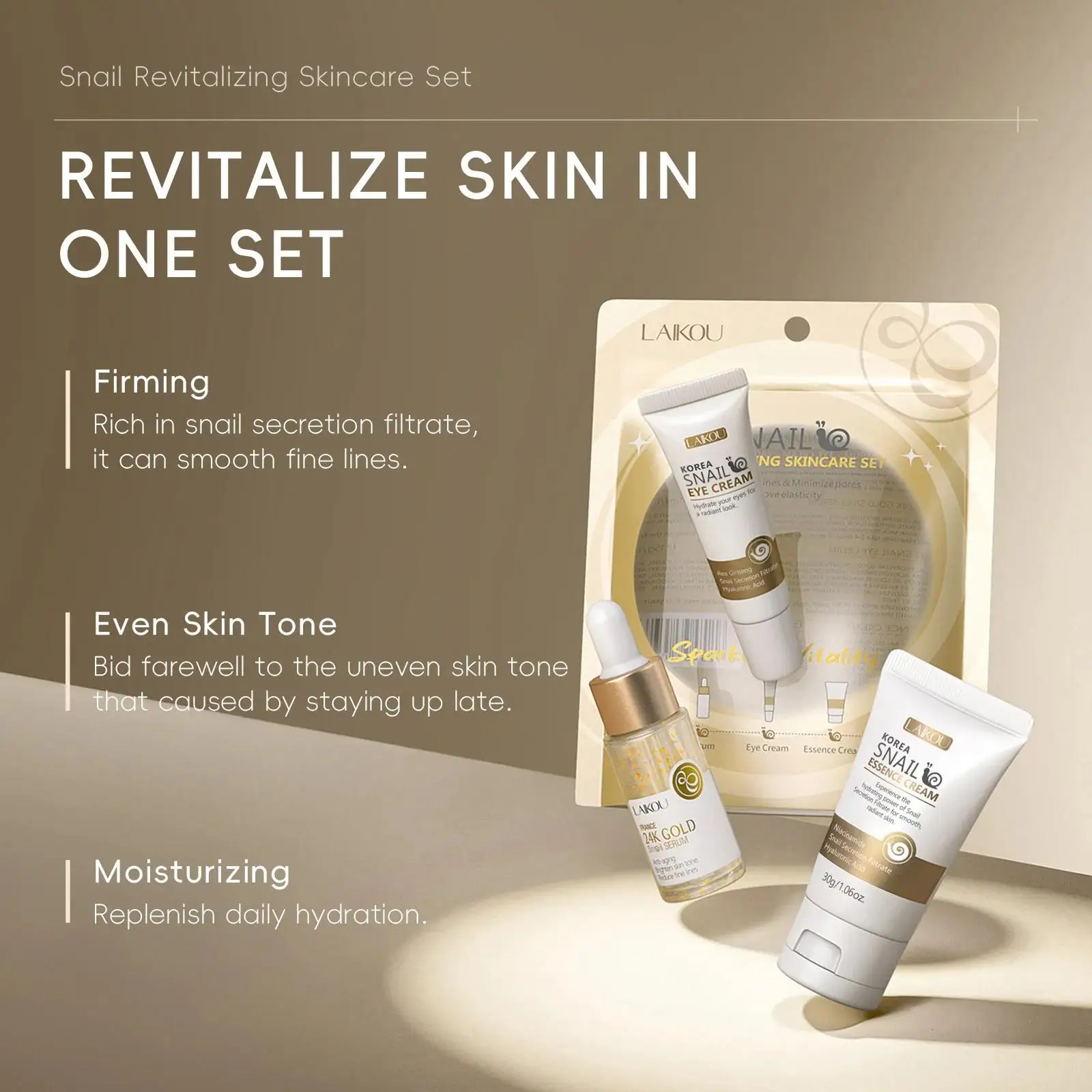 Zestaw serum, kremu pod oczy i – Luxury Natural Skincare recenzja i cena